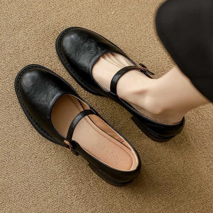 Timeless Leather Mary Jane Comfort Shoes