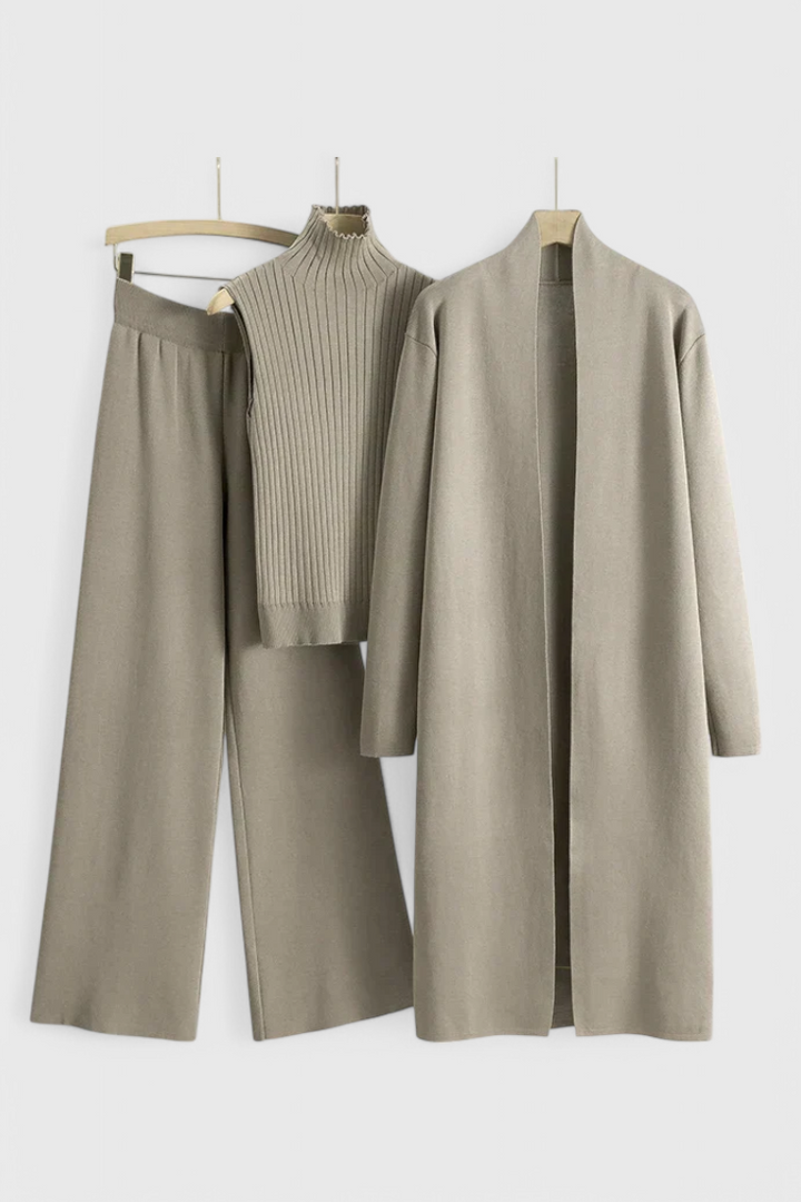 Chic 3-Piece Soft Knit Set by Mahalia