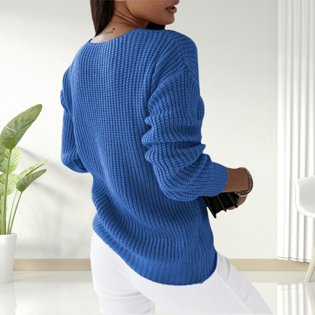 Oriana | Comfortable V-Neck Knit Sweater