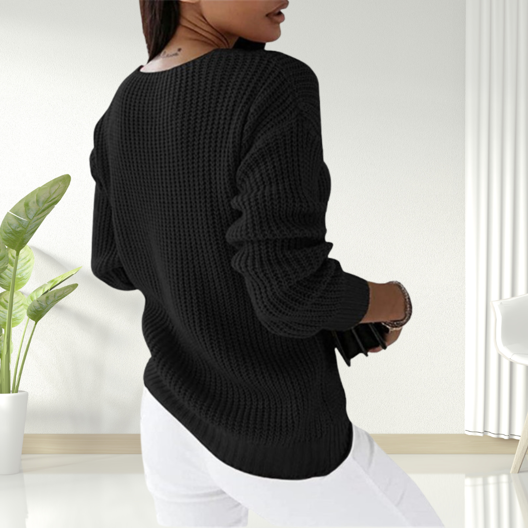 Oriana | Comfortable V-Neck Knit Sweater