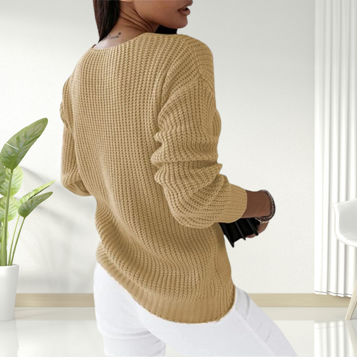 Oriana | Comfortable V-Neck Knit Sweater