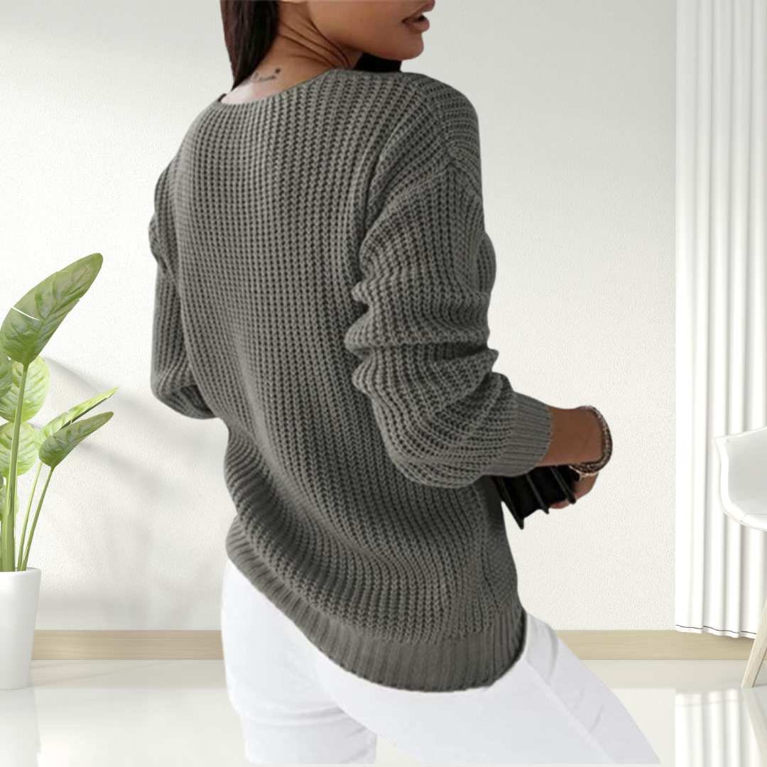 Oriana | Comfortable V-Neck Knit Sweater