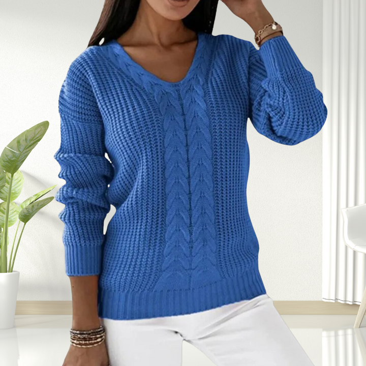 Oriana | Comfortable V-Neck Knit Sweater