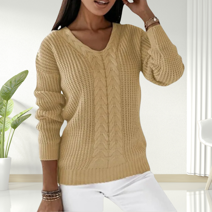 Oriana | Comfortable V-Neck Knit Sweater