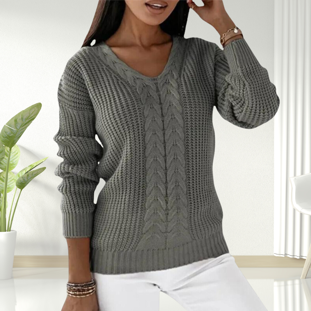 Oriana | Comfortable V-Neck Knit Sweater
