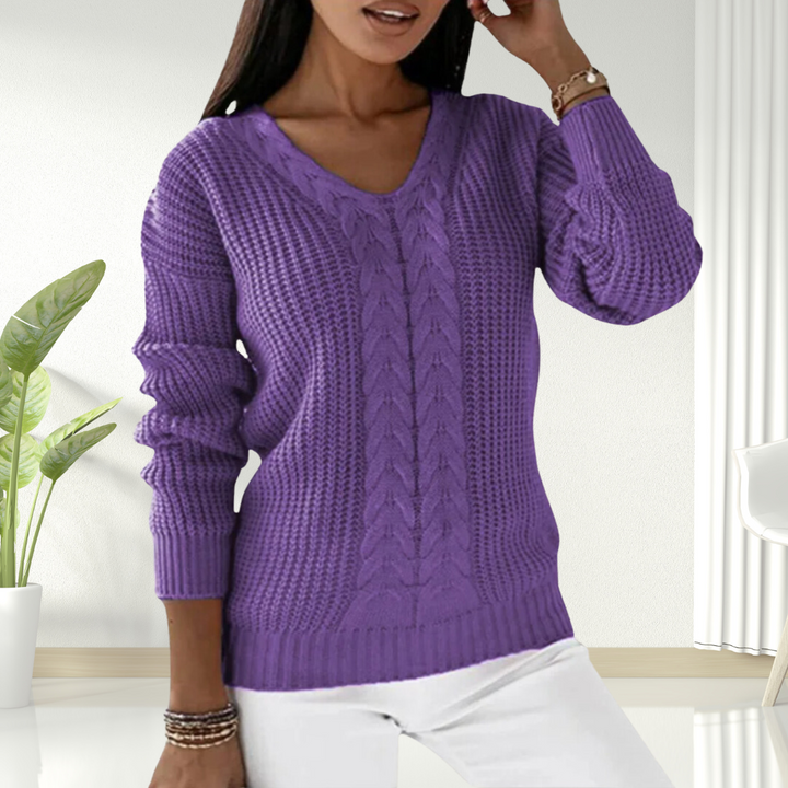 Oriana | Comfortable V-Neck Knit Sweater