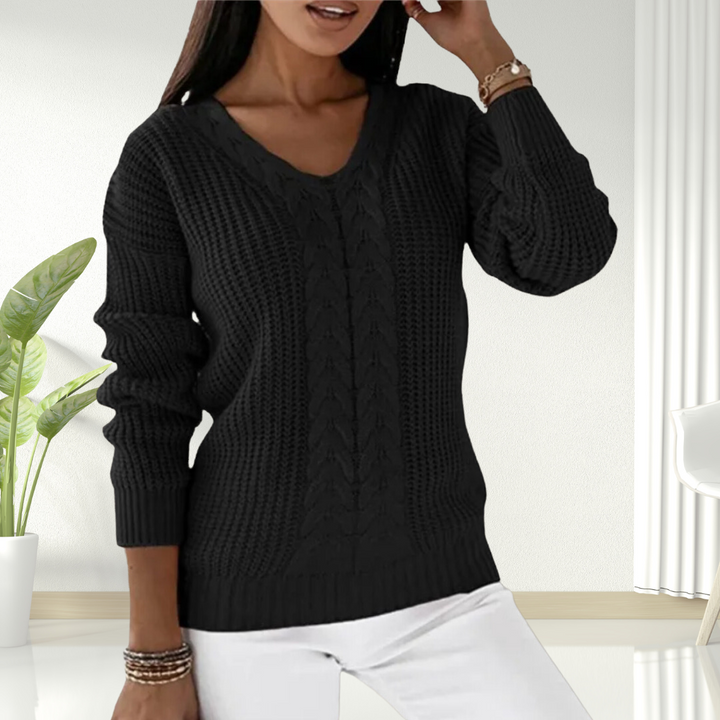 Oriana | Comfortable V-Neck Knit Sweater