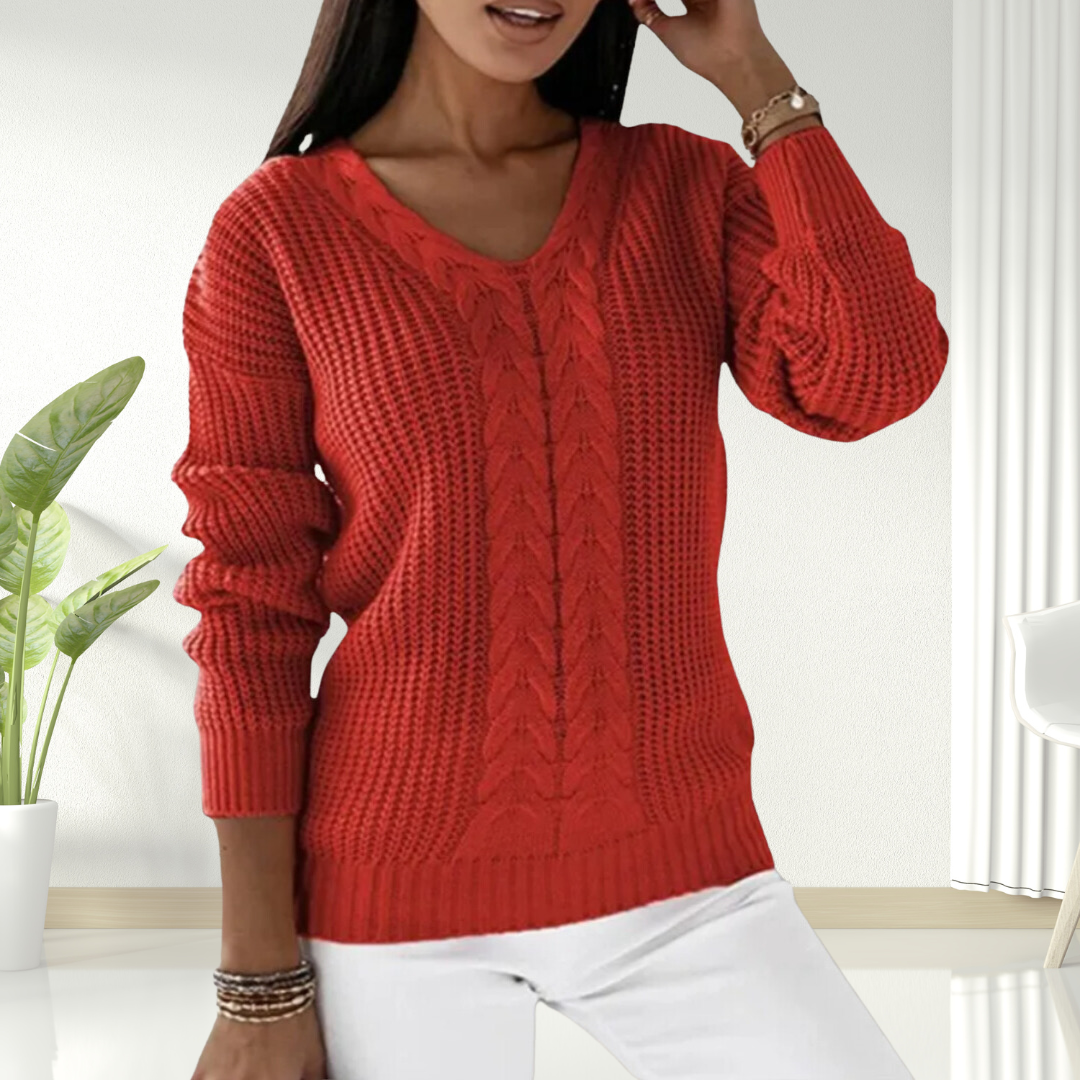 Oriana | Comfortable V-Neck Knit Sweater