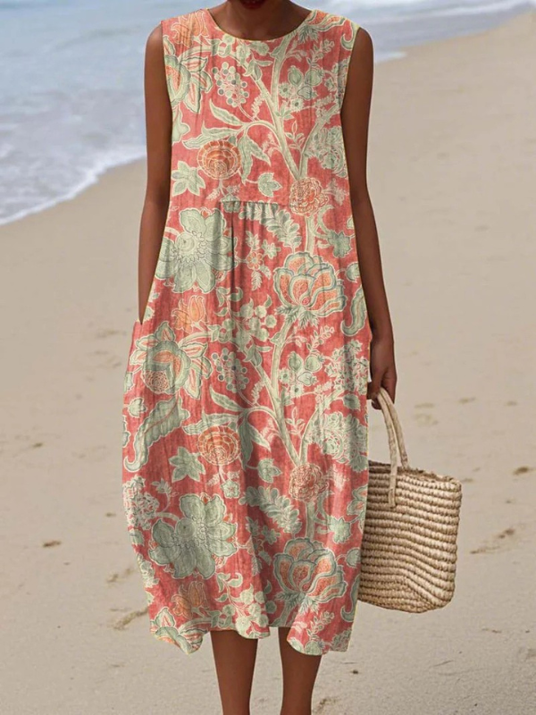Beth | Chic Floral Midi Dress
