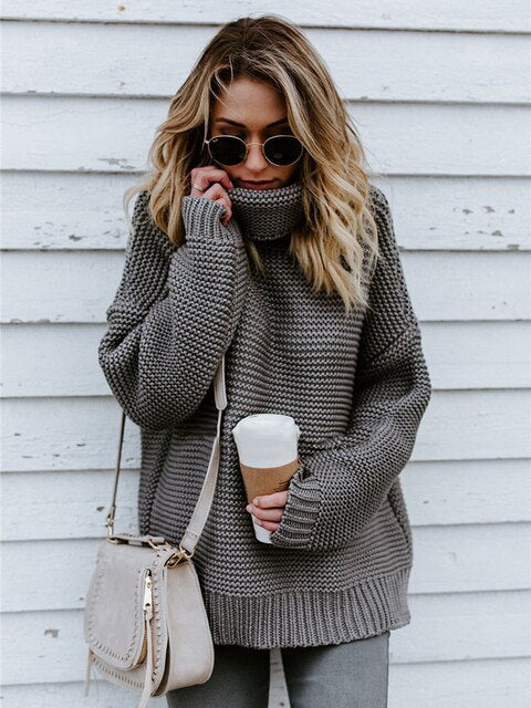 Women's Soft Knit Turtleneck Sweater