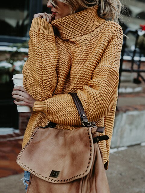 Women's Soft Knit Turtleneck Sweater