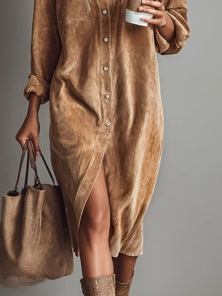 Aurovia - Stylish Flared Hem Dress