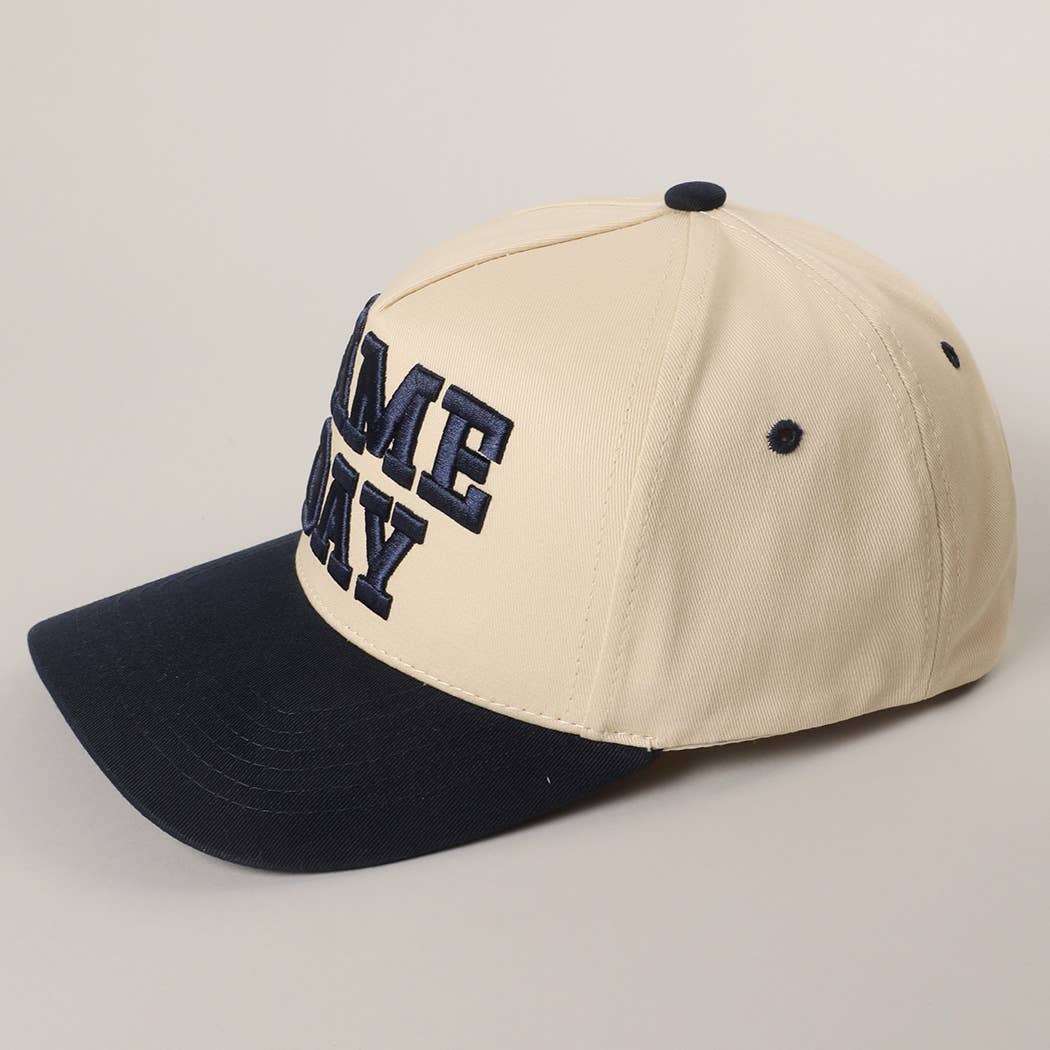 GAME DAY 3D Letter Embroidered Two-Tone Trucker Hat