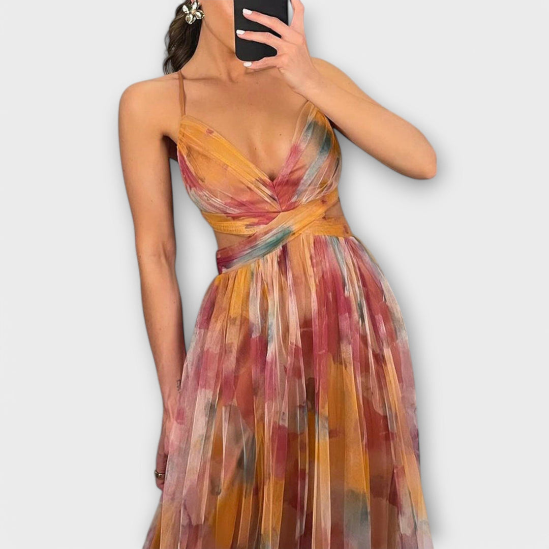 Annai Mesh Maxi Dress - Stylish and Flattering Fit