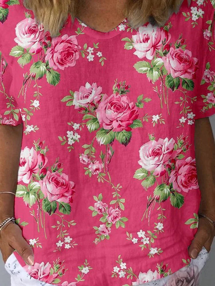Lisa | Creative Floral Print Shirt