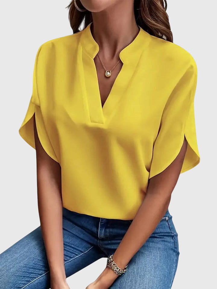 Beatrix™ | Luxuriously Soft V-Neck Blouse