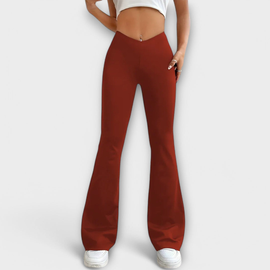 Serena - Flared Leg Relaxed Fit Pants