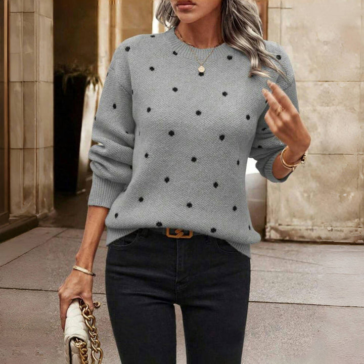 Esmee | Classic Polka Dot Knit Sweater