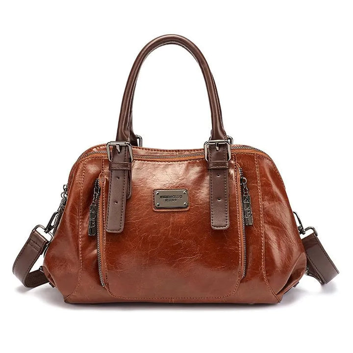 Katherine - Elegant Leather Statement Handbag