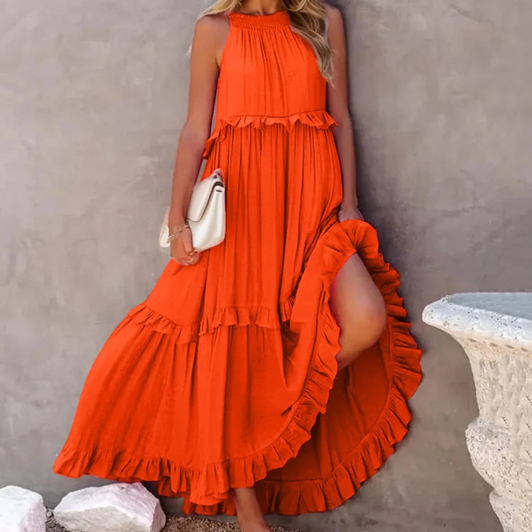 Charleston Ruffle Maxi Dress