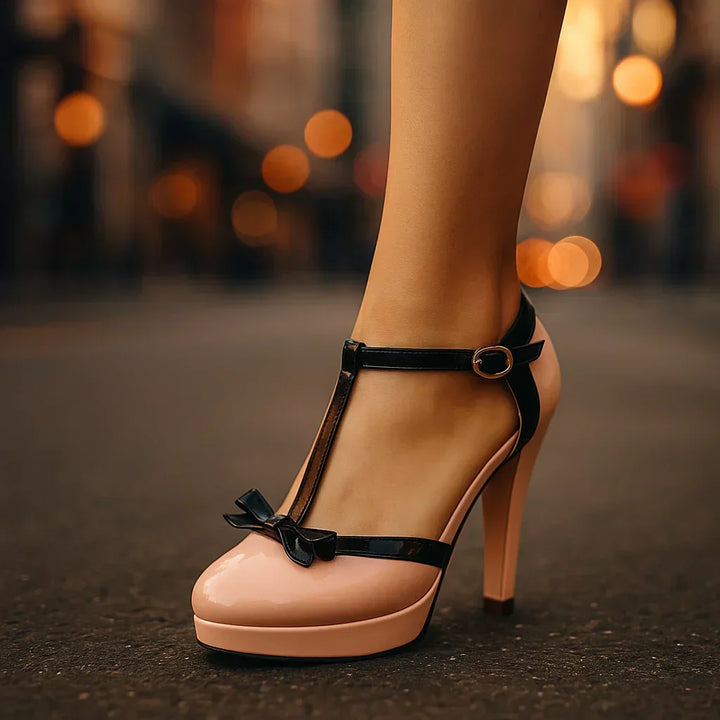 Elegant Bow-Tie Heels by Bella