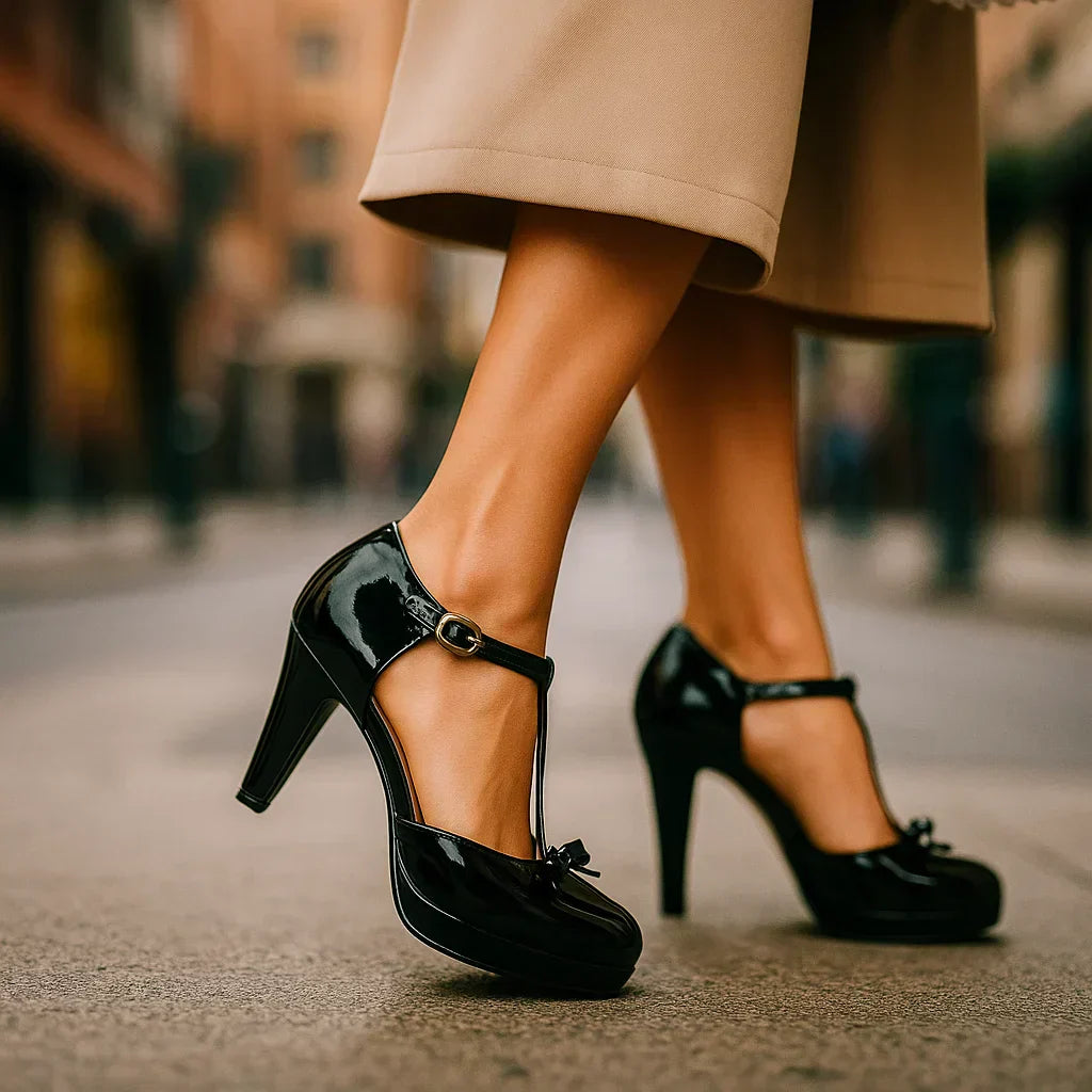 Elegant Bow-Tie Heels by Bella
