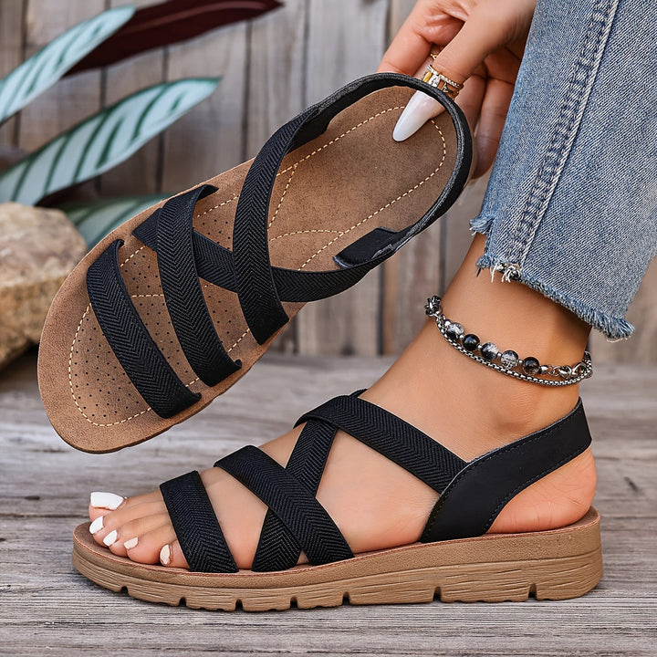Ruth | Cozy Supportive Strap Sandals with Sturdy Sole