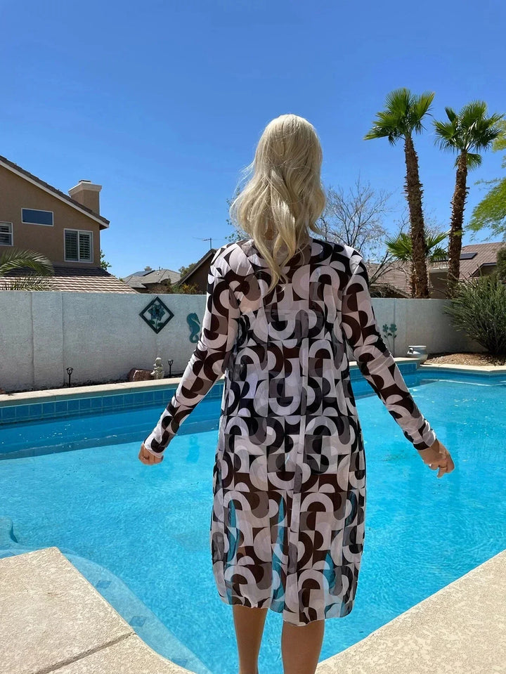 AMALFI - High-Waisted Bikini Set with Matching Cover-Up