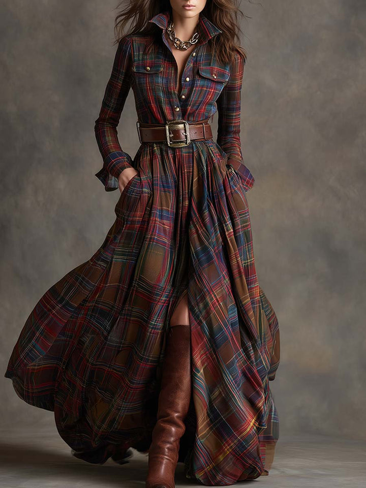 Mireline - Timeless Button-Up Shirt Dress