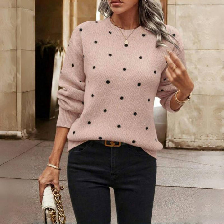 Esmee | Classic Polka Dot Knit Sweater