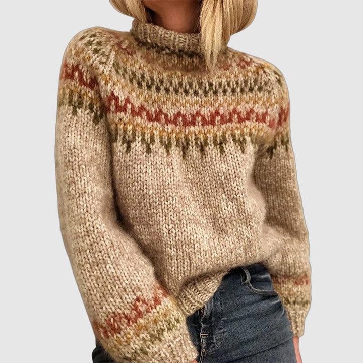 Warm Nordic-Inspired Women's Sweater