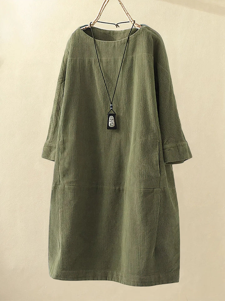 Lyla | Soft Corduroy Tunic Dress