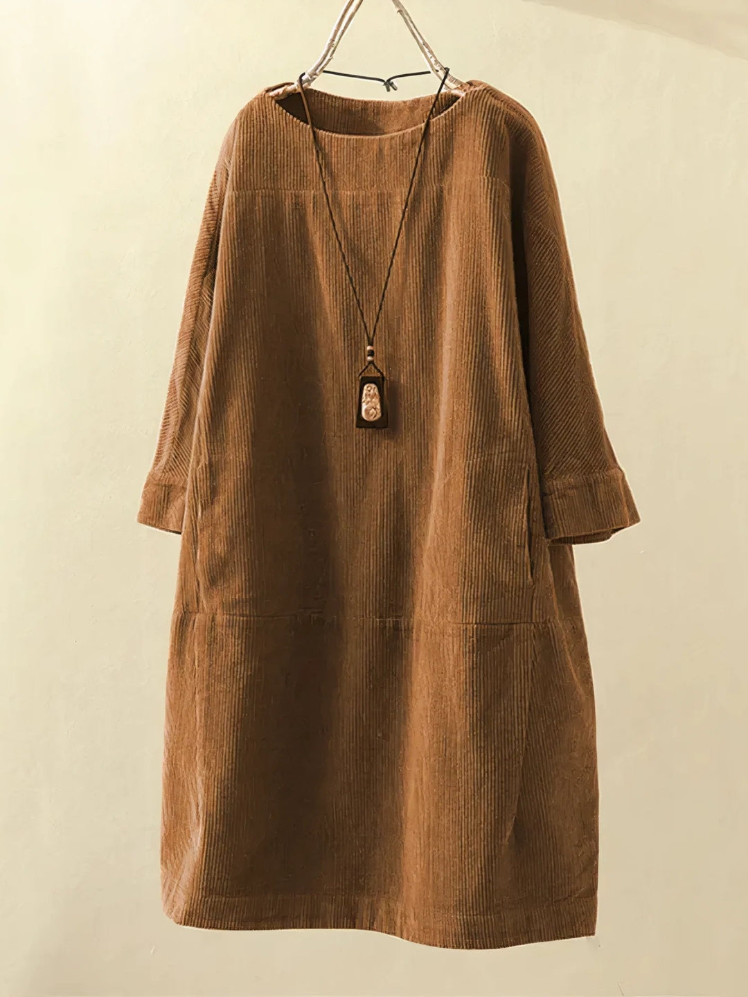 Lyla | Soft Corduroy Tunic Dress
