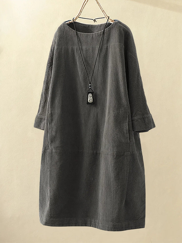 Lyla | Soft Corduroy Tunic Dress