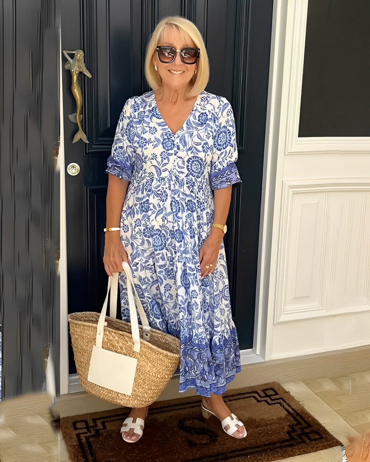 Keisha | Floral V-Neck Dress