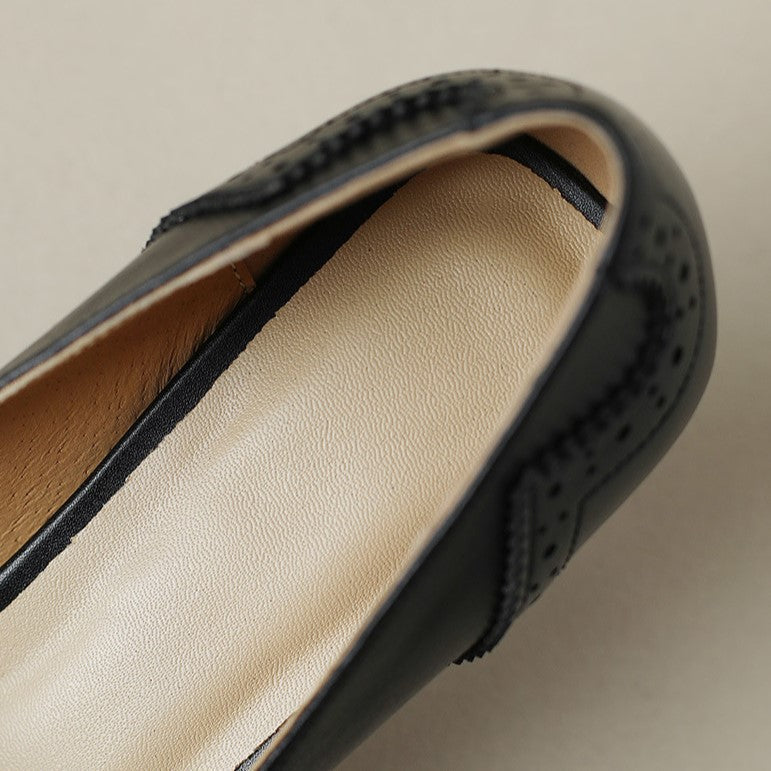 Célora Leather Ribbon Heels