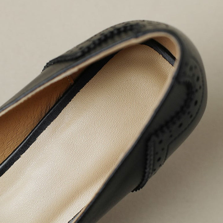 Célora Leather Ribbon Heels