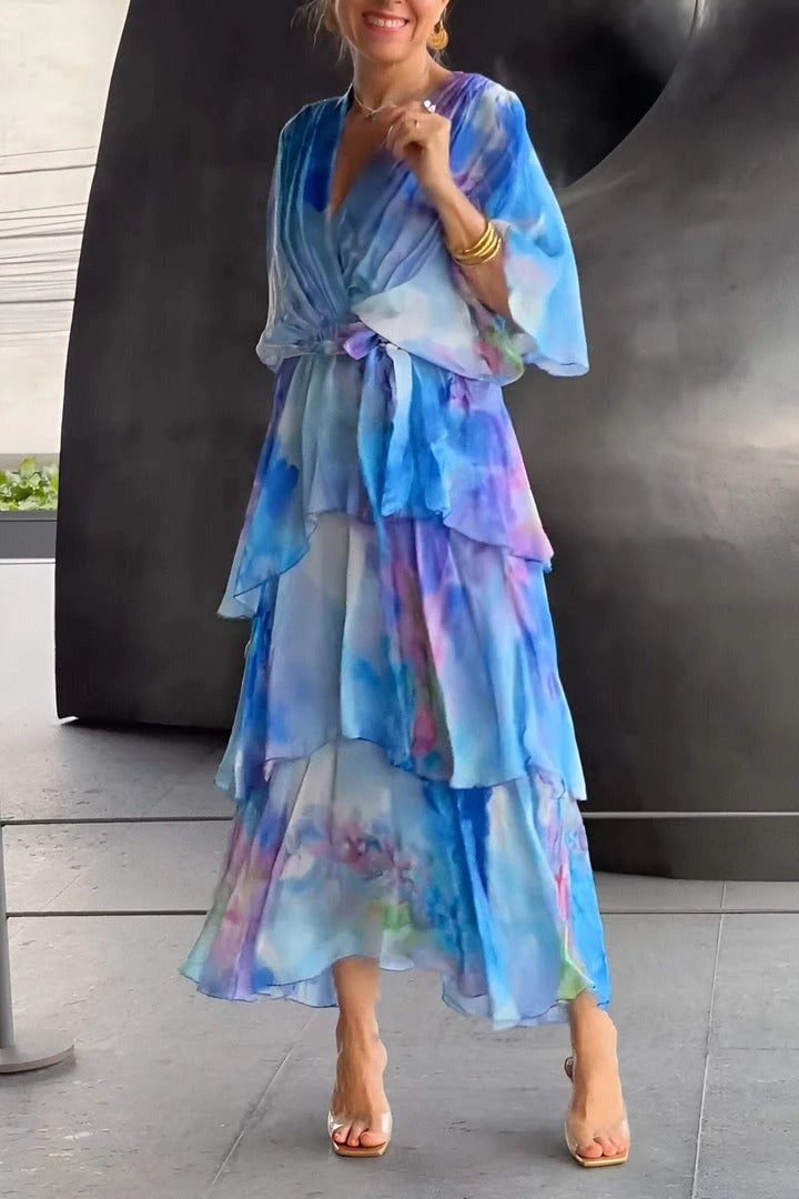 Linda | Chic Layered Elegance Dress