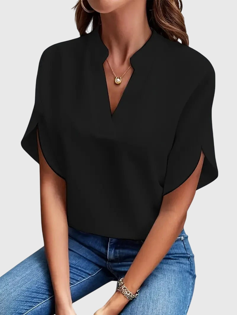 Beatrix™ | Luxuriously Soft V-Neck Blouse