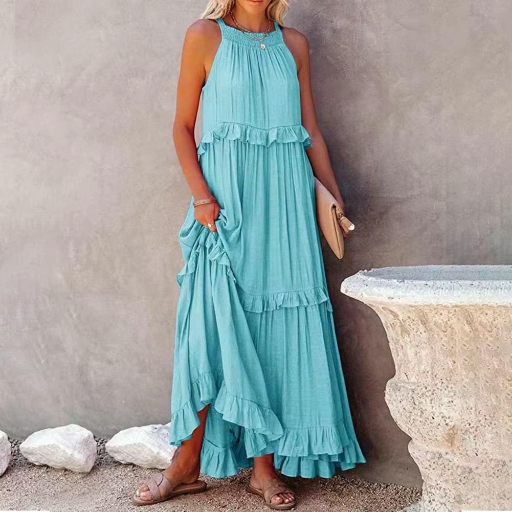 Charleston Ruffle Maxi Dress