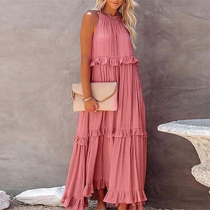 Charleston Ruffle Maxi Dress