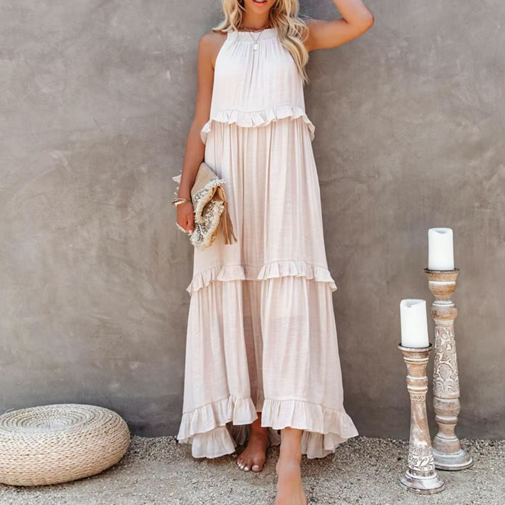 Charleston Ruffle Maxi Dress
