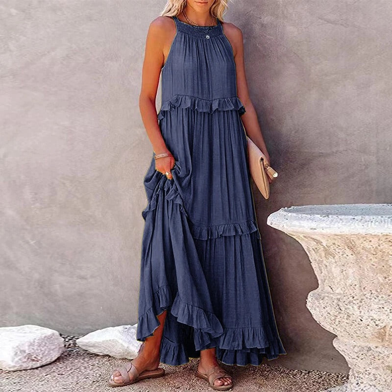 Charleston Ruffle Maxi Dress