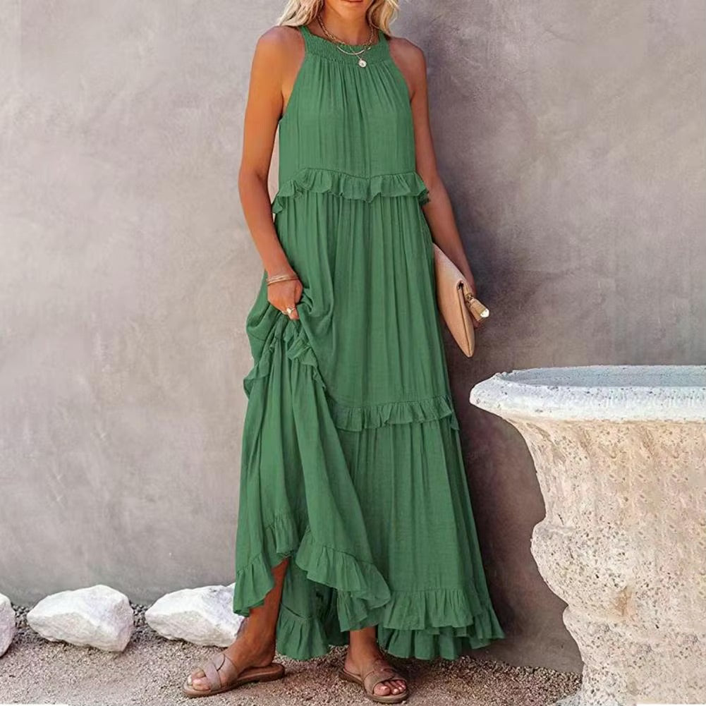 Charleston Ruffle Maxi Dress