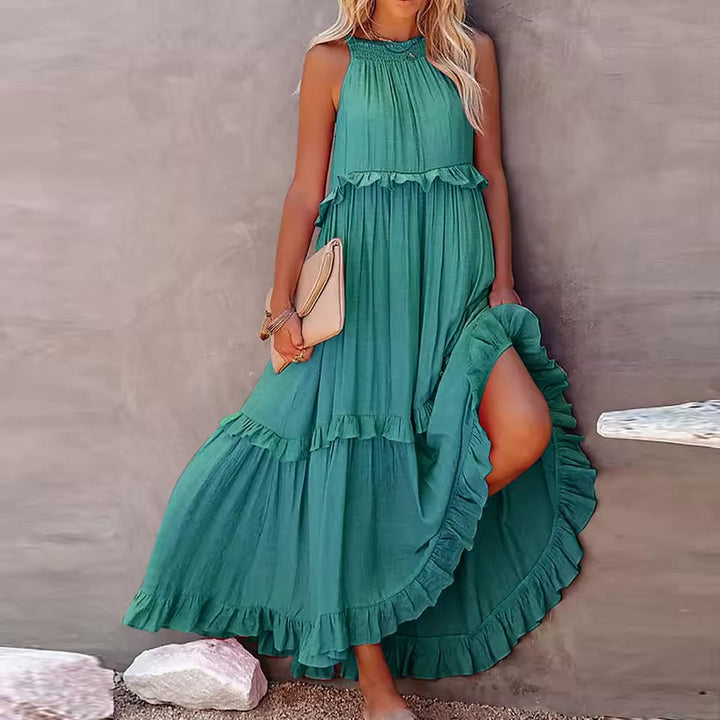 Charleston Ruffle Maxi Dress