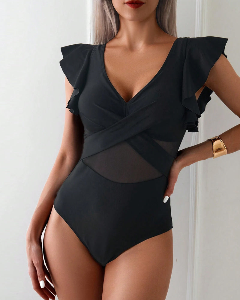Anissa - Stylish V-Neck Swimwear for a Flattering Fit