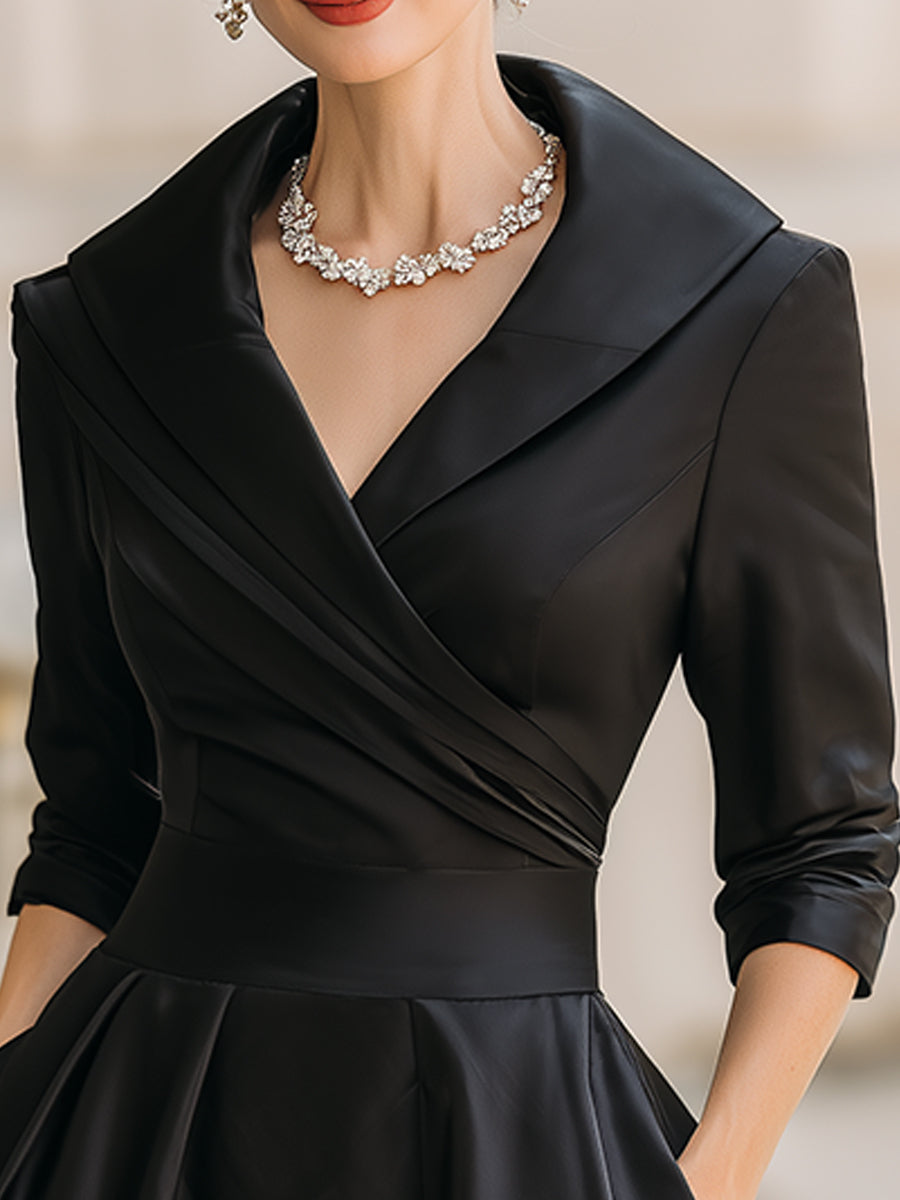 Lina - Satin Midi Dress
