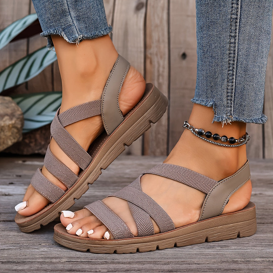 Ruth | Cozy Supportive Strap Sandals with Sturdy Sole