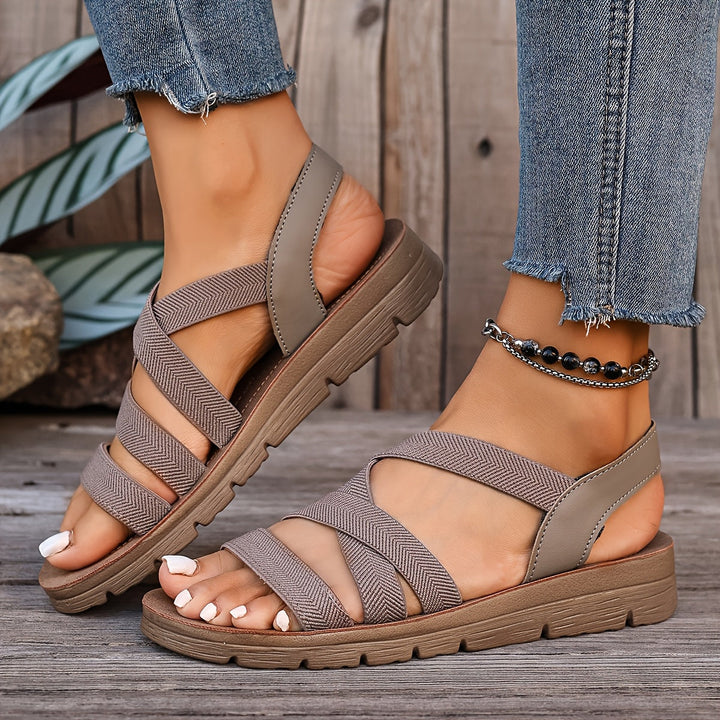 Ruth | Cozy Supportive Strap Sandals with Sturdy Sole