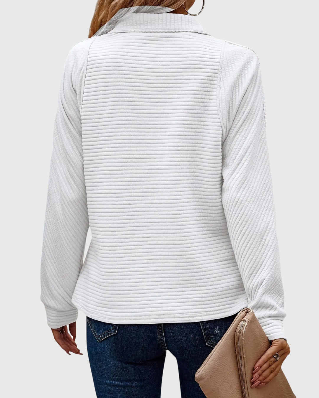 Molly | Stylish Half-Zip Knit Sweater